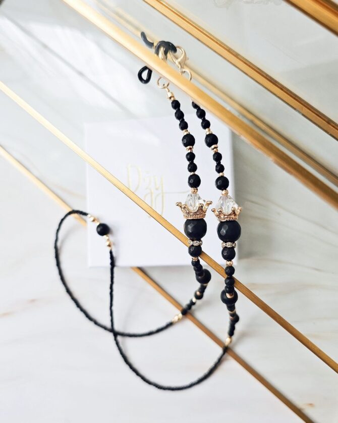 Glasses chain ''Gold crown''