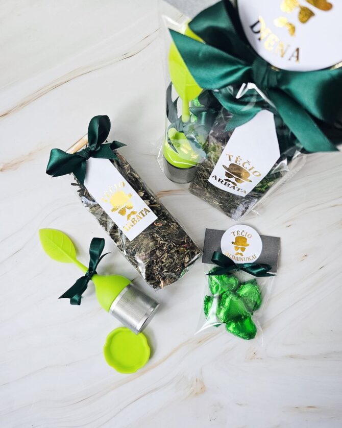 Green tea gift set for dad