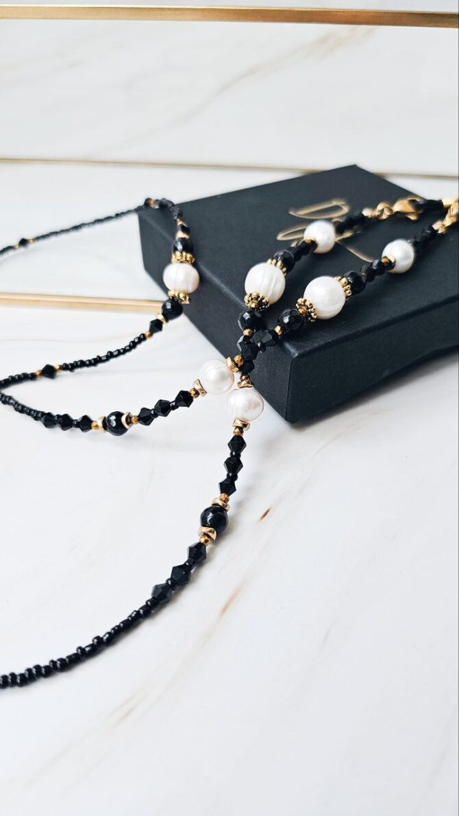Glasses chain with freshwater pearls - Image 2