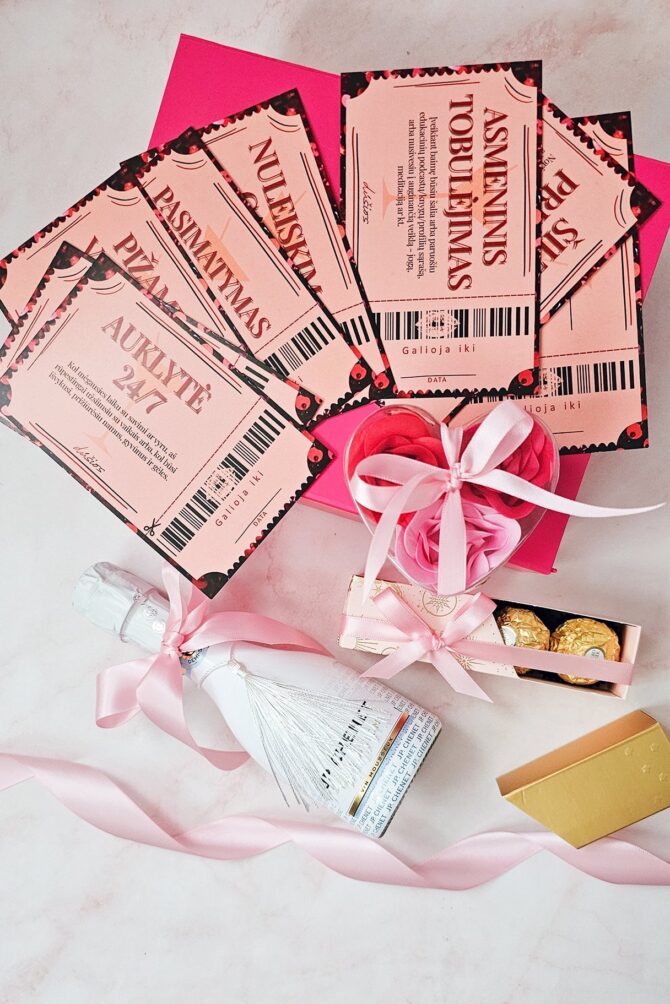 Pink gift box