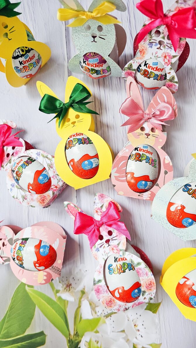 Easter bunny comes with kinder egg
