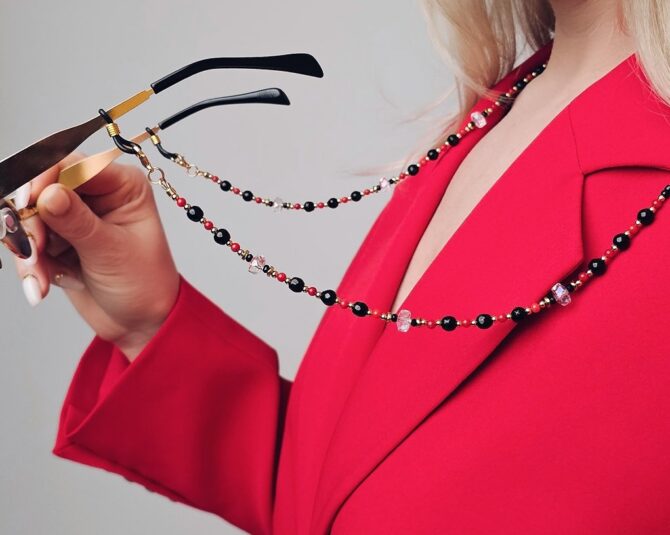 Glasses chain ''Red'' - Image 4