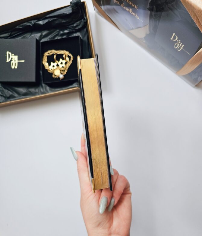 Gift set with earrings, necklace and A6 Padded Day a Page 2025 Diary - Image 2