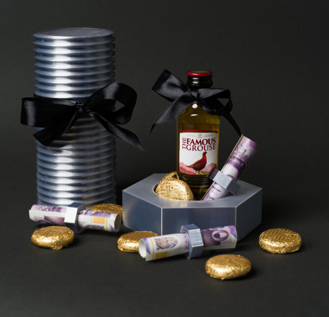 Giant Plastic Screw Gift Box – The Ultimate Gift for Him - SILVER - Image 2