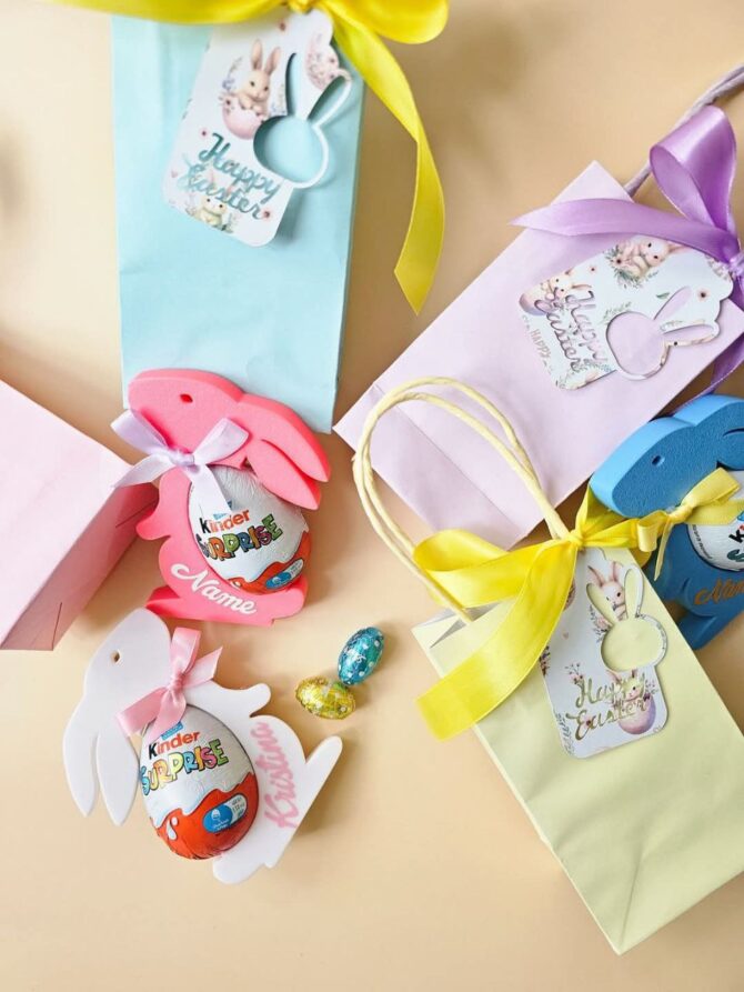 Personalized Easter Bunny Surprise – A Unique & Sweet Gift!(blue)