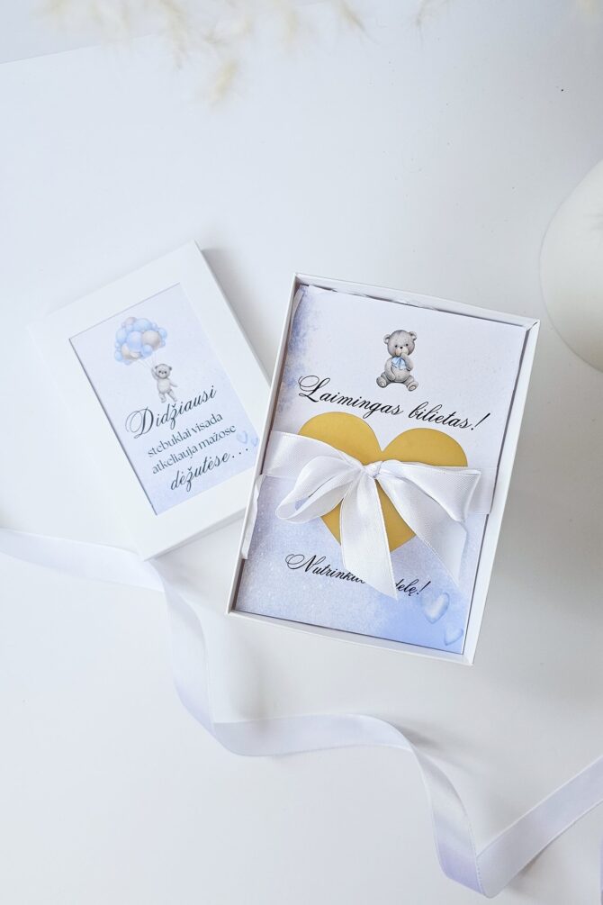 Scratch-Off Godparent Proposal  – "Laimingas Bilietas" Edition (Boy)