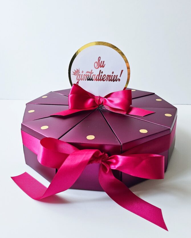 Birthday Gift Box – Paper Cake with 10 Surprise Slices - Image 5