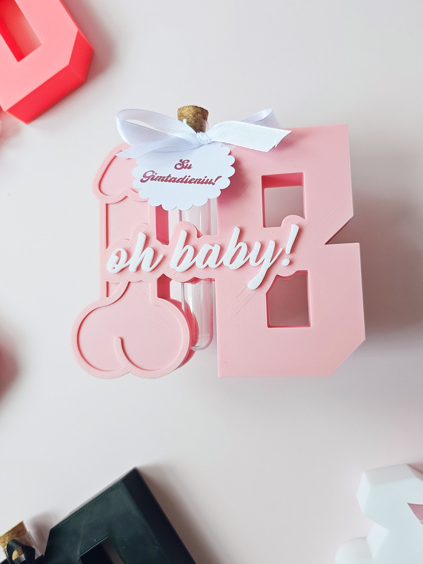 3D Printed "18" with Tube – Funny Birthday Gift for Adults - Image 2