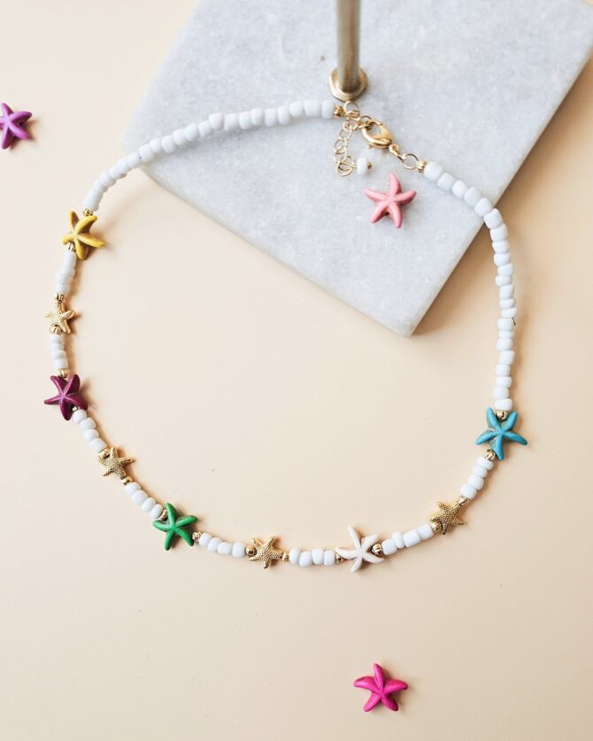 Beaded Starfish Necklace - Image 4
