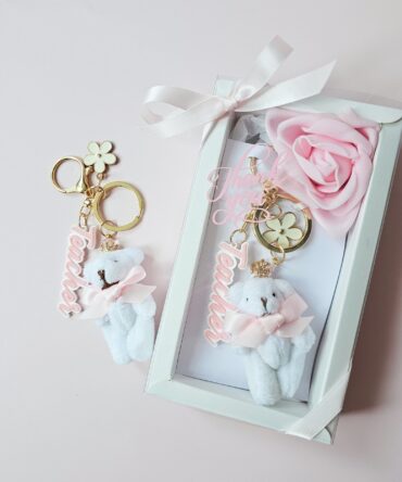 “Teacher” Teddy Bear Keychain Gift