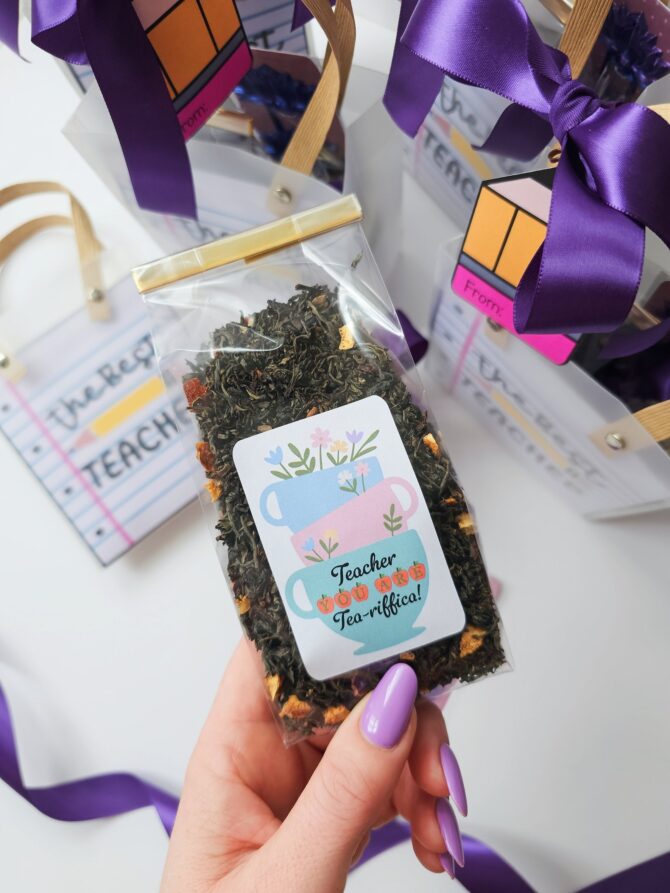 Teacher Appreciation Gift Set – Cinnamon Orange Spice Tea, Candle, Bookmark - Image 5
