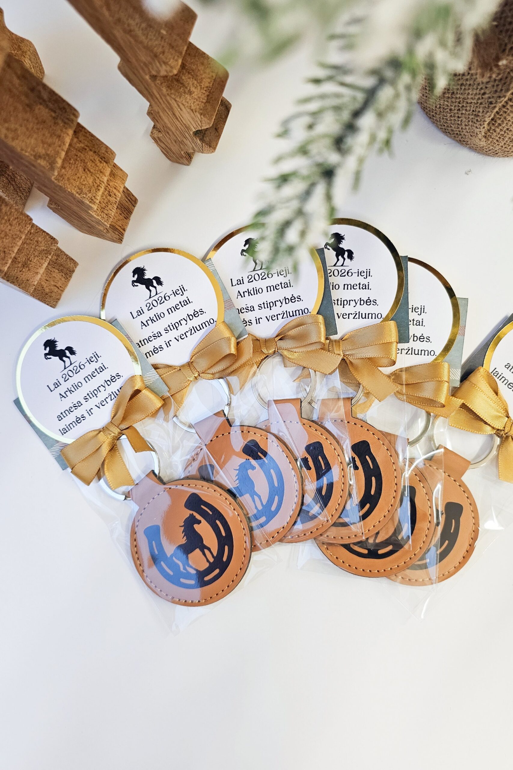 Horse & Horseshoe Keychain – Year of the Horse 2026 Gift Edition - Image 2