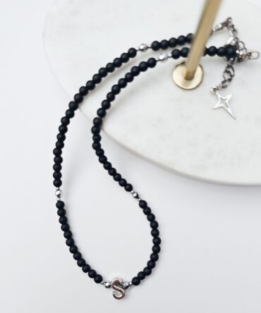 Handmade Minimalist  Necklace with “S” Pendant