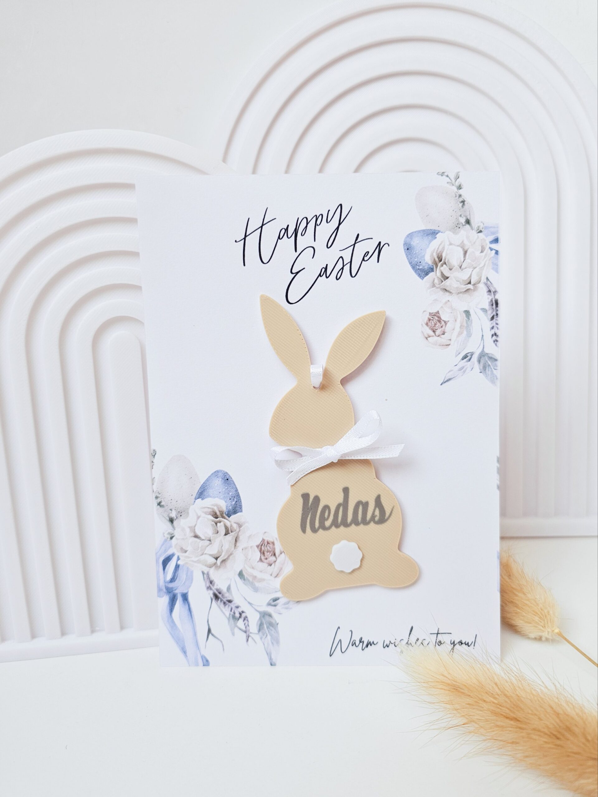 Personalized Easter Bunny Card & Decoration - Image 2