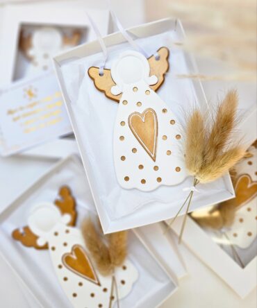 Handmade Guardian Angel Ornament with Card