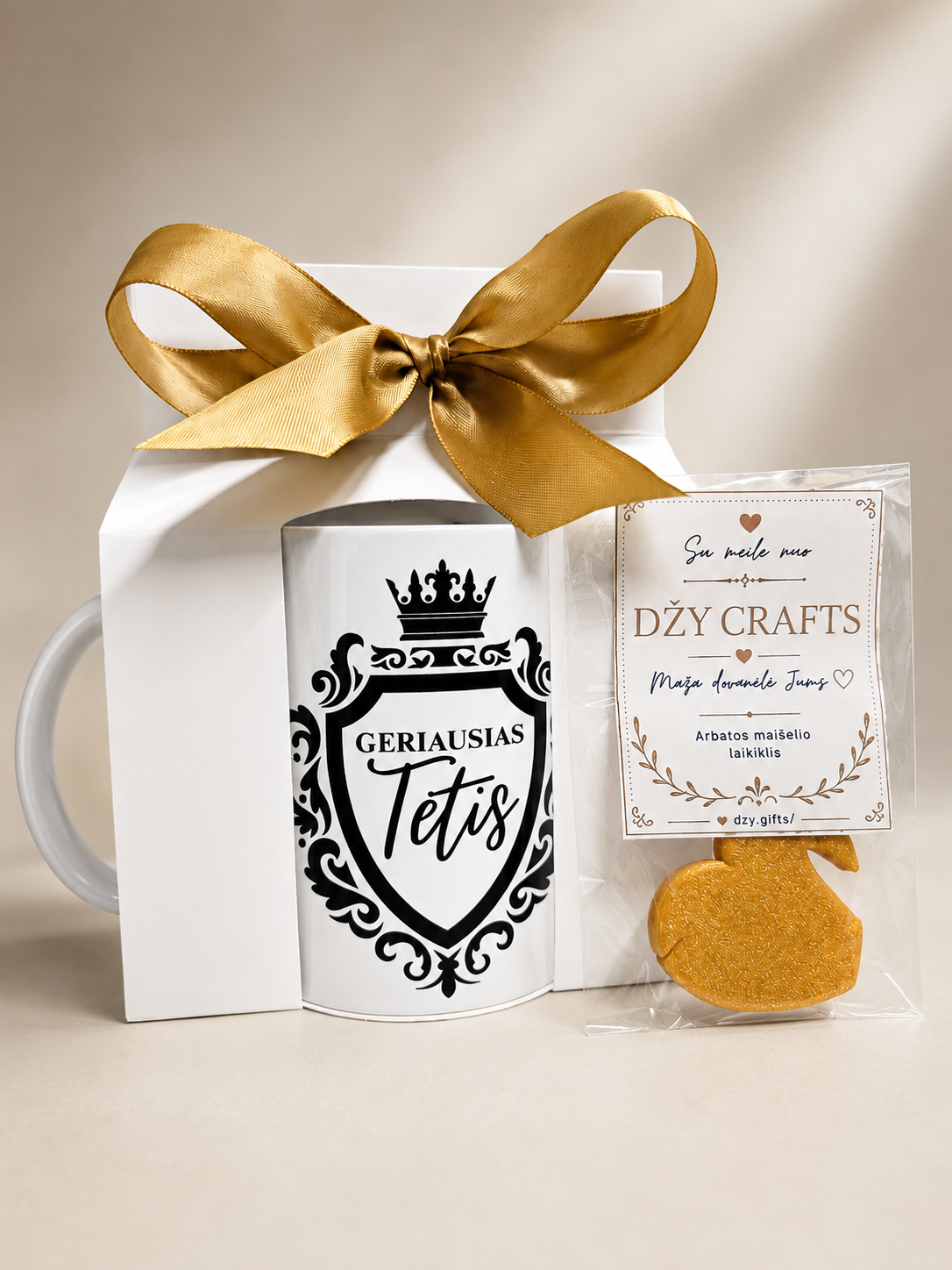 Best Dad Mug – “Geriausias Tėtis” + Free Gift