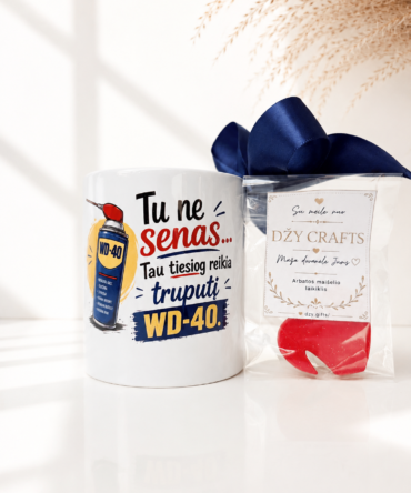You're Not Old, You Just Need a Little WD-40 – Funny Coffee Mug (Lithuanian Version)
