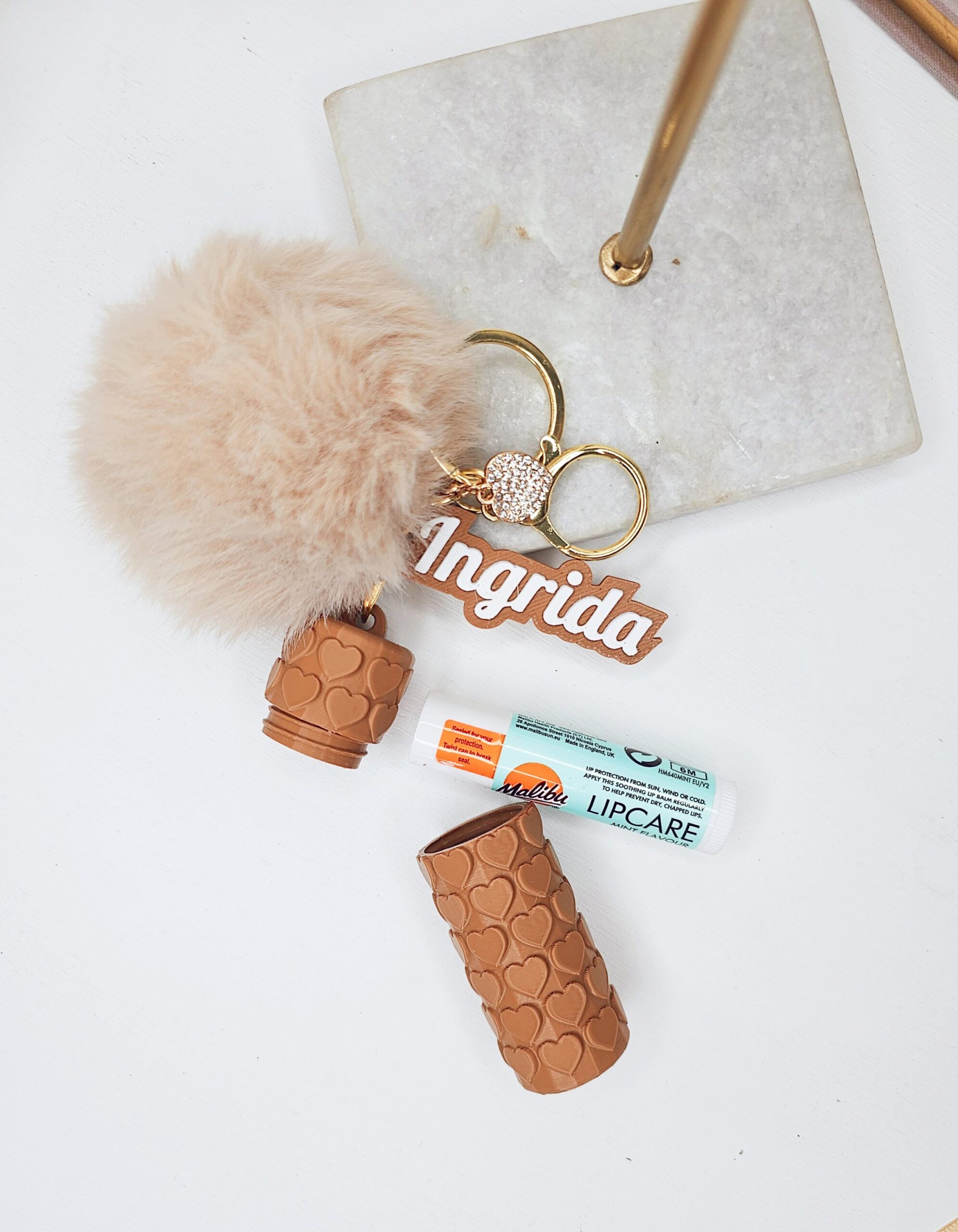 Self-Care Planner Gift Set – Personalised Keyring - Image 3