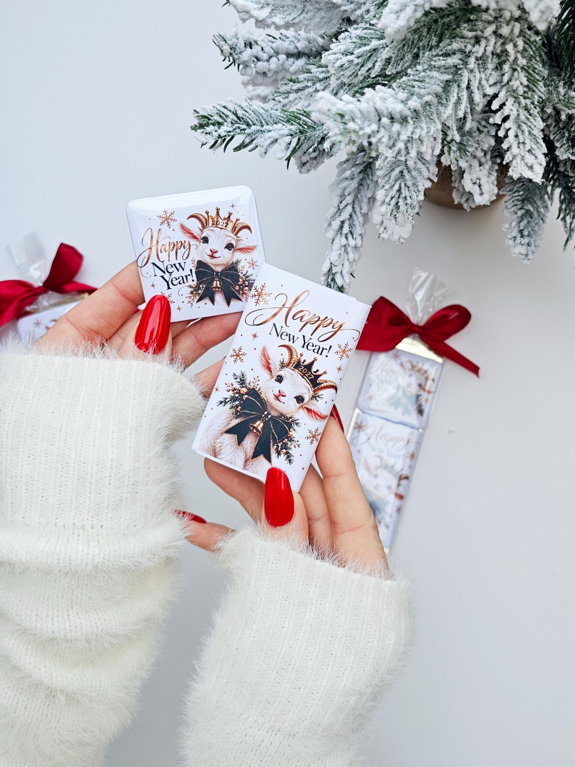 2027 Happy New Year Mini Gift Set – Chocolate & Magnet - Image 3