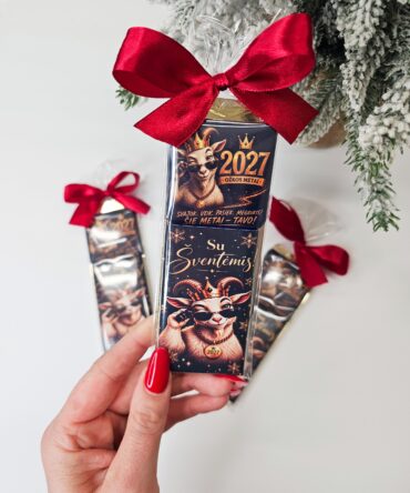 2027 Year of the Goat – Mini Chocolate & Magnet Gift Set (Lithuanian Version)