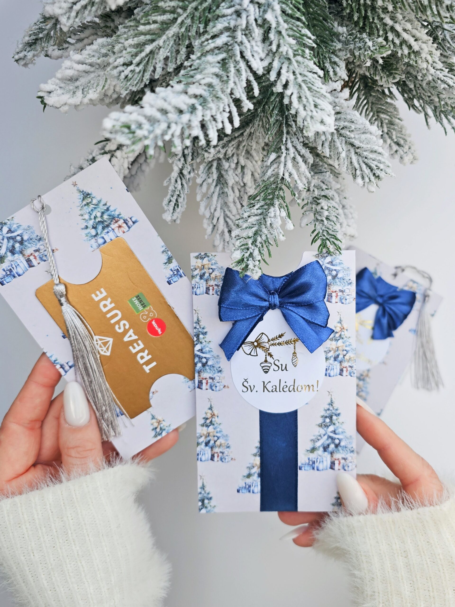 Christmas Gift Card Holder – Blue Edition