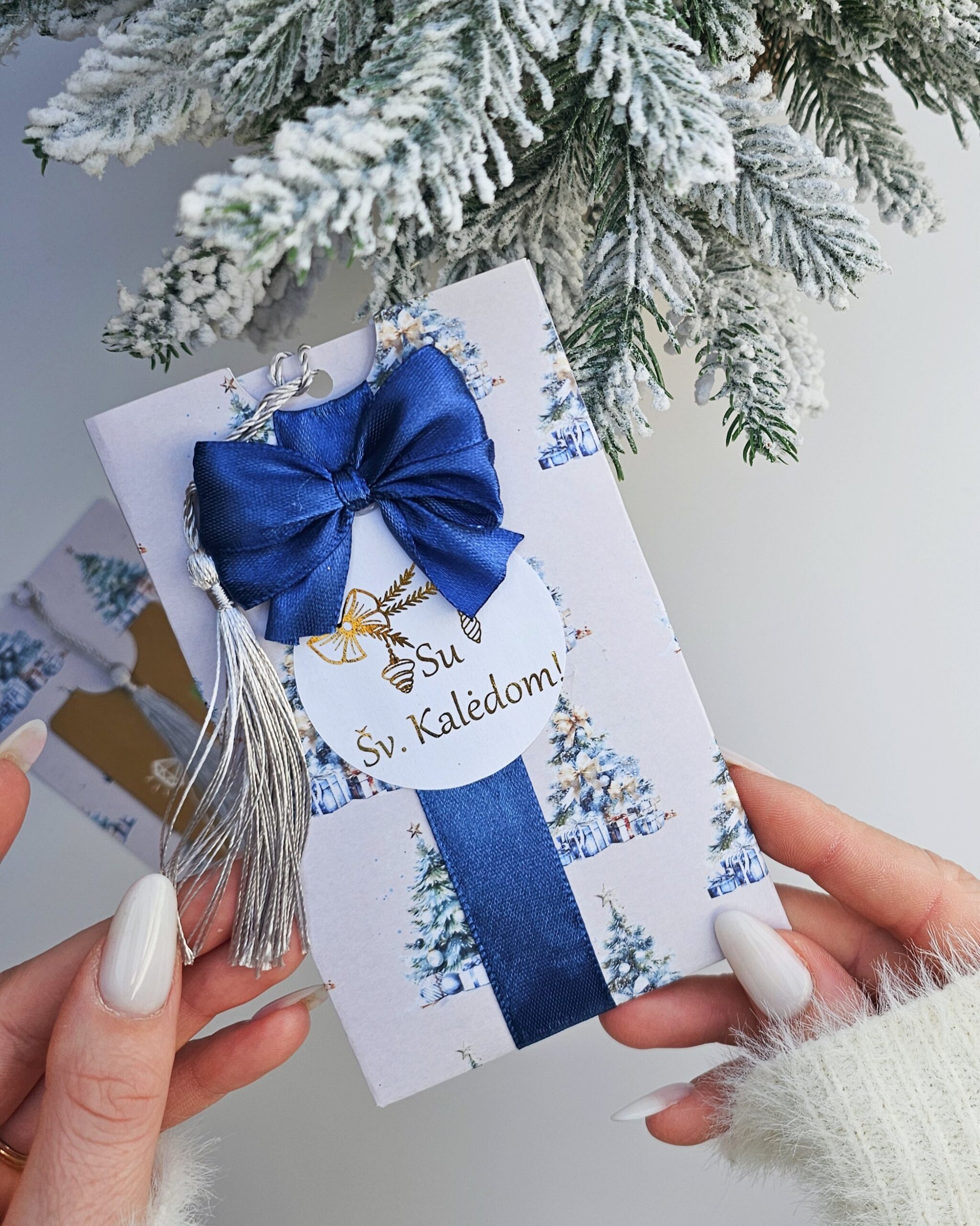 Christmas Gift Card Holder – Blue Edition - Image 2