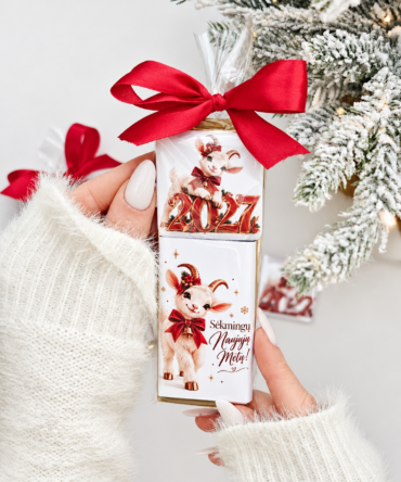 2027 New Year Mini Gift Set – Chocolate & Magnet (Lithuanian Edition)